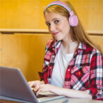 KH01 Best sellers Headphones for Children, Colorful Headphones for Girls, Light Weight. - Image 7