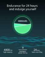 TE05 TWS earphones & headphones, super long life earphone wireless earbuds, 4000mAh battery tws earphone. - Image 12