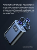 TE05 TWS earphones & headphones, super long life earphone wireless earbuds, 4000mAh battery tws earphone. - Image 5