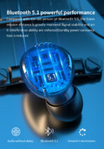 TE05 TWS earphones & headphones, super long life earphone wireless earbuds, 4000mAh battery tws earphone. - Image 7