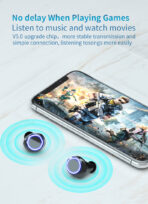 TE05 TWS earphones & headphones, super long life earphone wireless earbuds, 4000mAh battery tws earphone. - Image 9