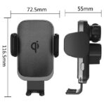 Wireless Car Charger,10W Qi Fast Charging Auto-Clamping Car Mount,Windshield Dashboard Air Vent Phone Holder - Image 6