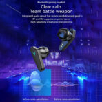 TE06 best seller wireless earphone, low latency gaming in-ear earphones, comfortable fit wireless earphones. - Image 8