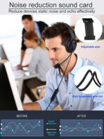CH05 Best Selling Products in Amazon, Call Center Noise Cancelling Telephone Headset, Handsfree Headset. - Image 7