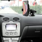 Fast Wireless Car Charger Mount Kit, One Touch Automatic Clamping Qi Cell Phone 10W Power Charging Air Vent Dashboard Holder - Image 6