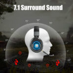 GH03 Wireless Gaming Headset, 2.4G Gaming Headset Headphone with Microphone. - Image 2