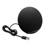 Sport Stereo Fast Charging Wireless Charger Pad Qi Standard Wireless Charger Stand - Black - Image 8