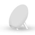 Salable Round Qi Wireless Charger Stand Fast Wireless Charging Holder - White - Image 3