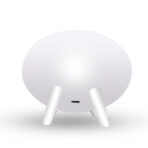 Salable Round Qi Wireless Charger Stand Fast Wireless Charging Holder - White - Image 4