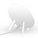 Salable Round Qi Wireless Charger Stand Fast Wireless Charging Holder - White - Image 6