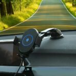 Universal 10W Fast Mobile phone Holder Wireless Charging Charger Adjustable Car Mount - Image 4